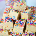 Vegan Cake Batter Fudge