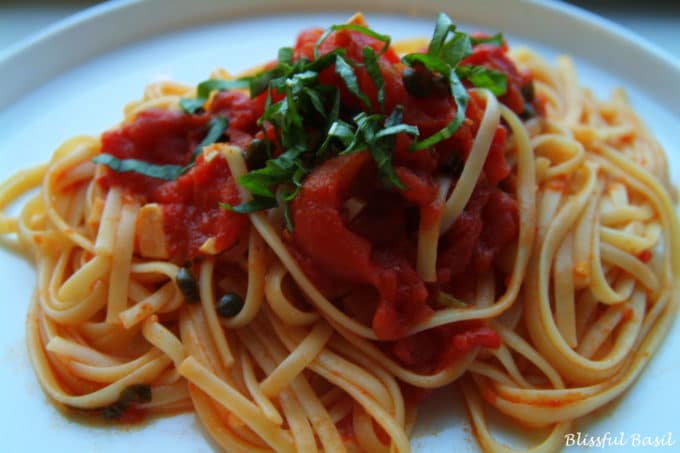 Linguine alla Puttanesca - Blissful Basil