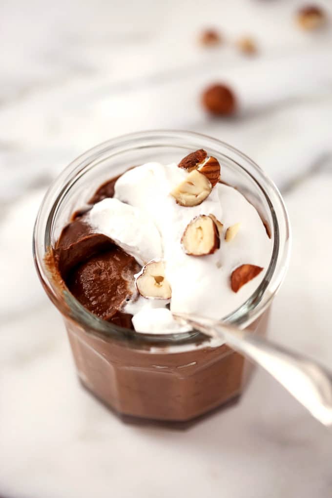 Vegan Hazelnut & Chocolate "Nutella" Pudding - Blissful Basil